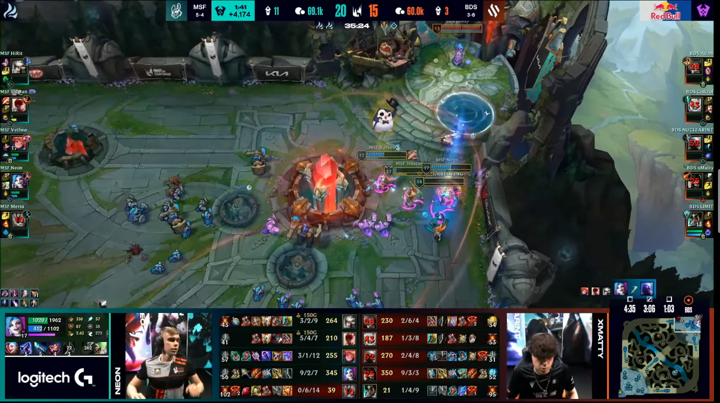 LECW5D1综述：FNC G2强势依旧 AST爆冷击败RGE