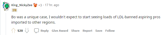 Reddit热议LDL假赛：选手可能被迫参与 作弊者不值得表扬