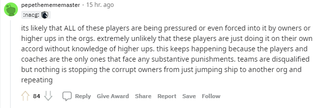 Reddit热议LDL假赛：选手可能被迫参与 作弊者不值得表扬